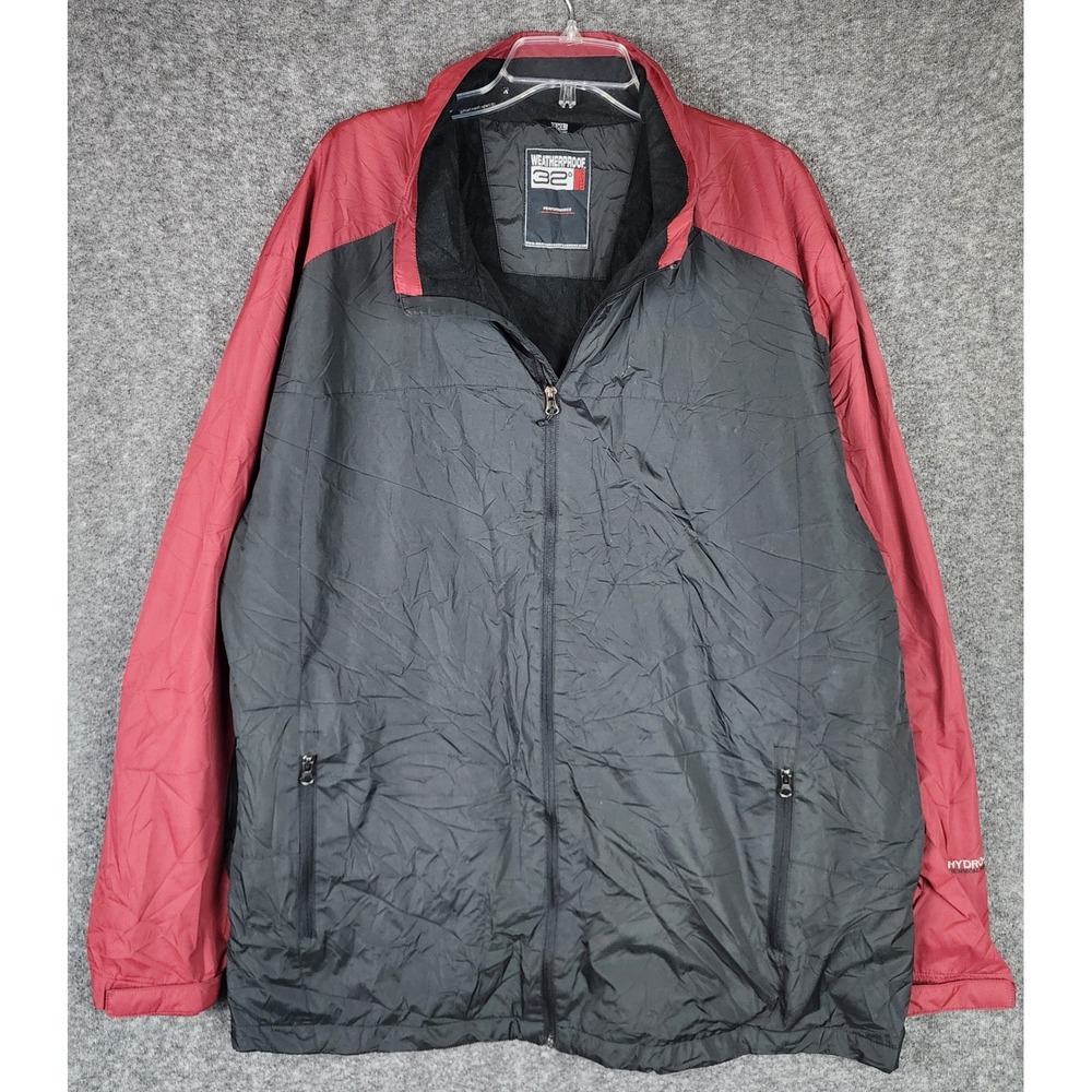 32 Degrees Jacket Mens 4XL Performance Black Red Fleece Lined EUC